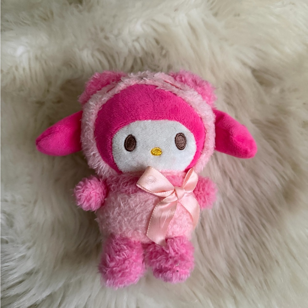 Hello Kitty Pink Plush Doll with Bow